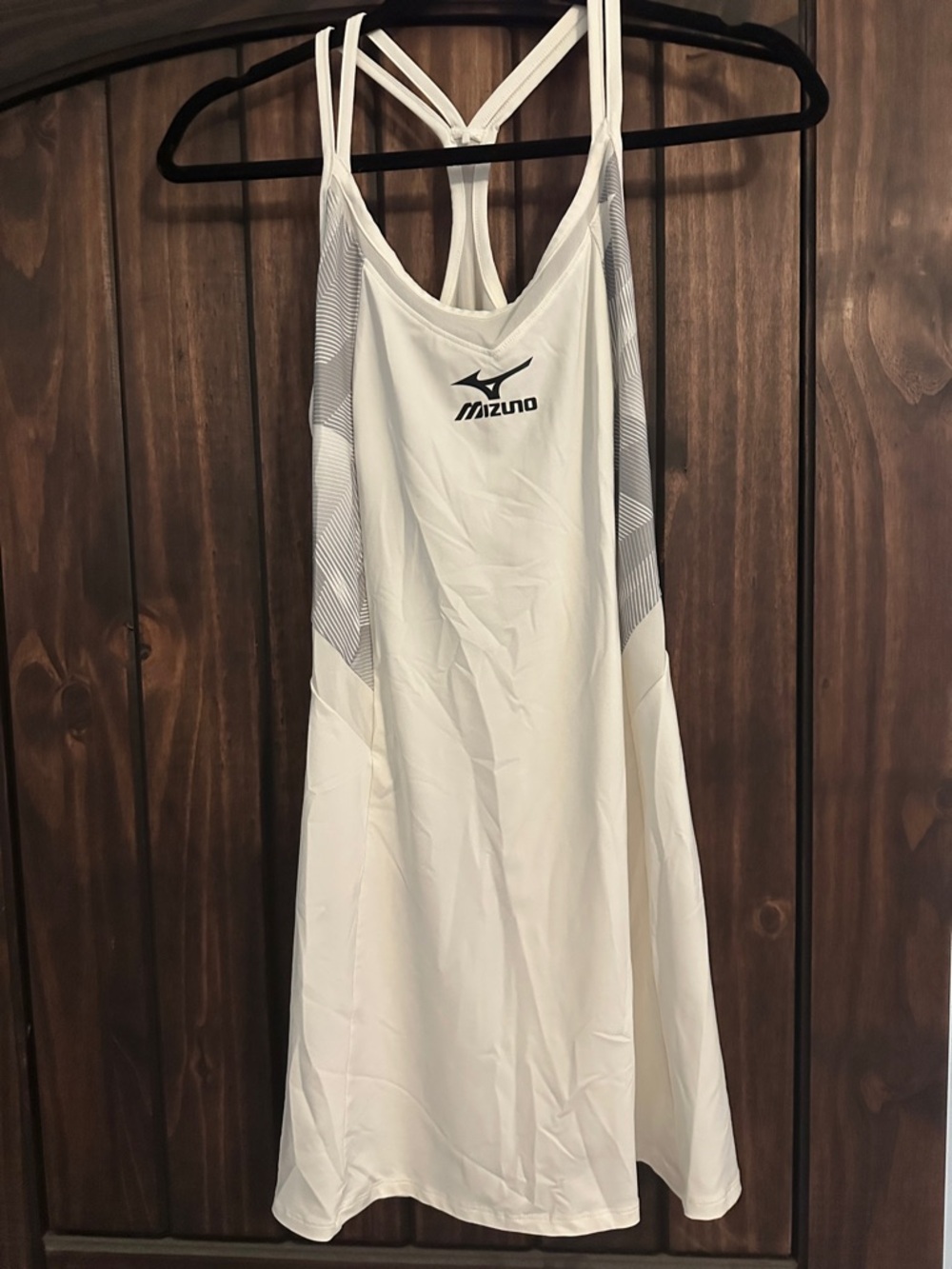 Mizuno White Women's Tennis Dress with Gray Accents